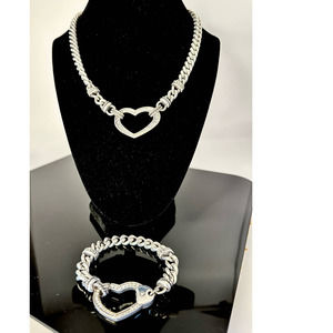 2 Piece Brighton Heart Necklace & Bracelet Set - Urban Lights